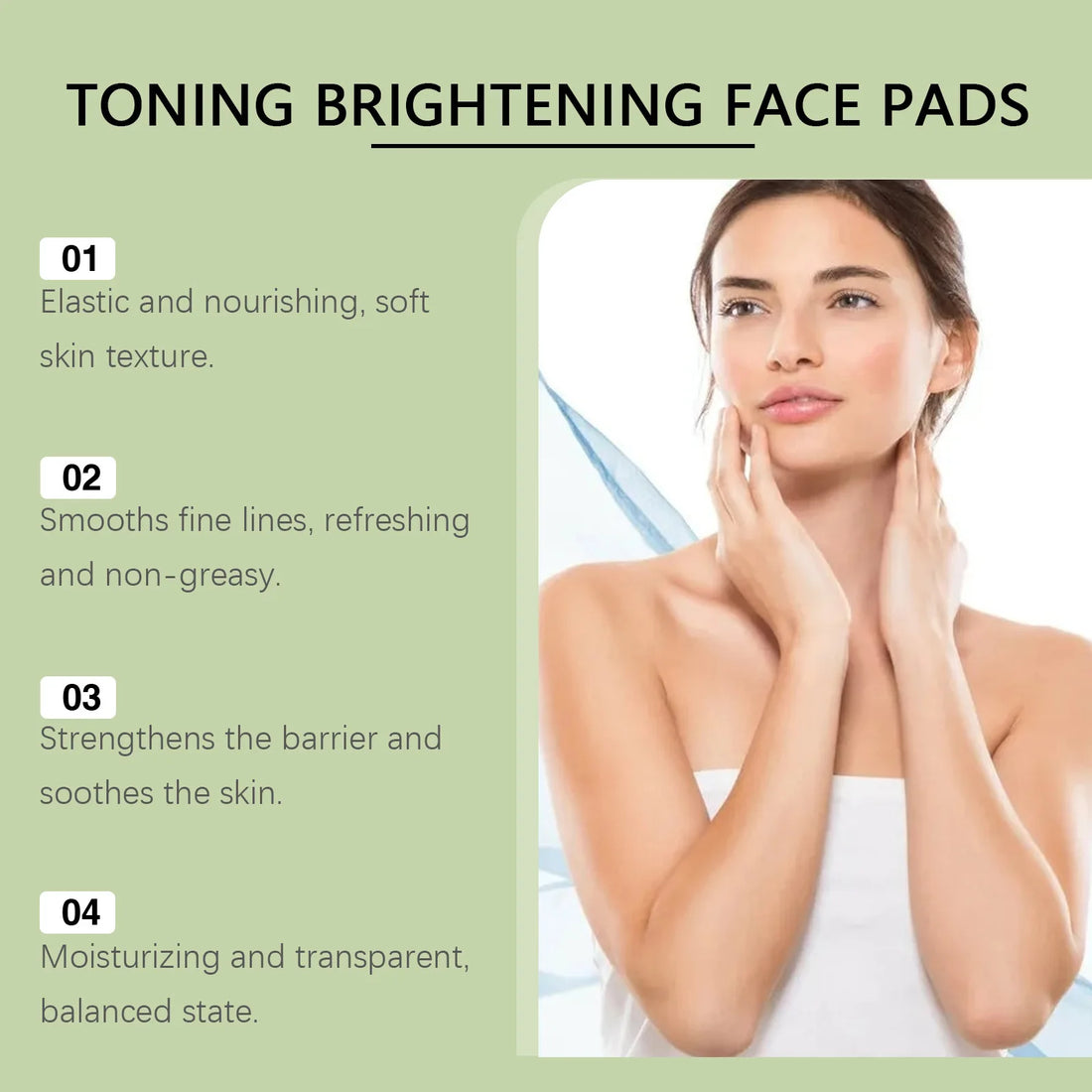 Centella Asiatica Facial Toner Pads Dark Spots Removal Anti Wrinkle Sensitive Skin Barrier Repair Snail Mucin Serum Cotton Pads