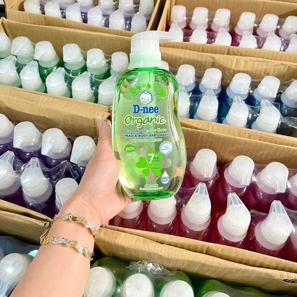 Thailand Dini Nee Baby 2 in 1 Shower Gel and Shampoo Plant Based Gentle Toiletries Large Capacity Body Wash Hair Care Gentle