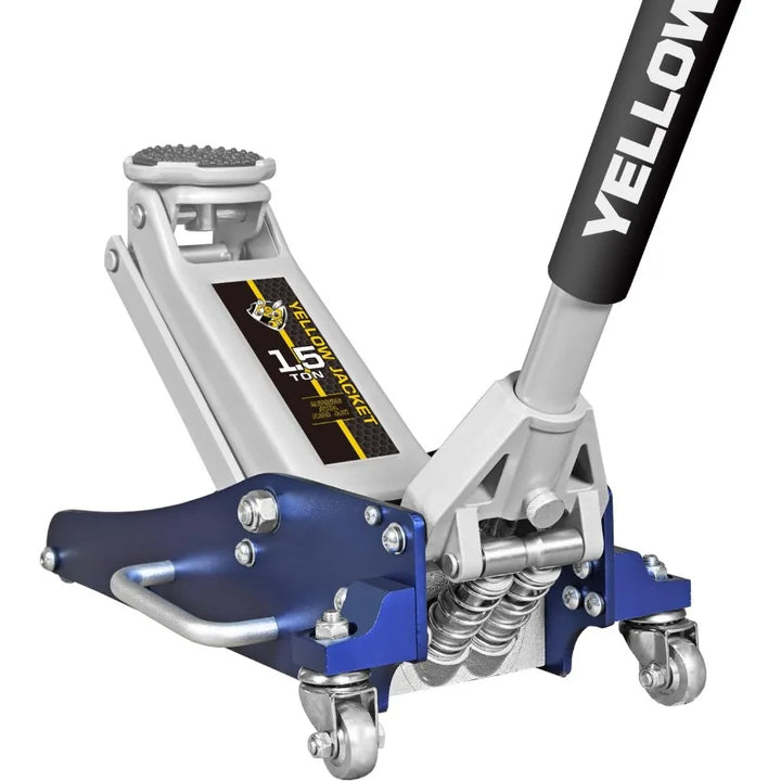 1,5 ton hydraulisk golvdomkraft med låg profil för bilreparation och underhåll Lätt aluminium- och stålkonstruktion