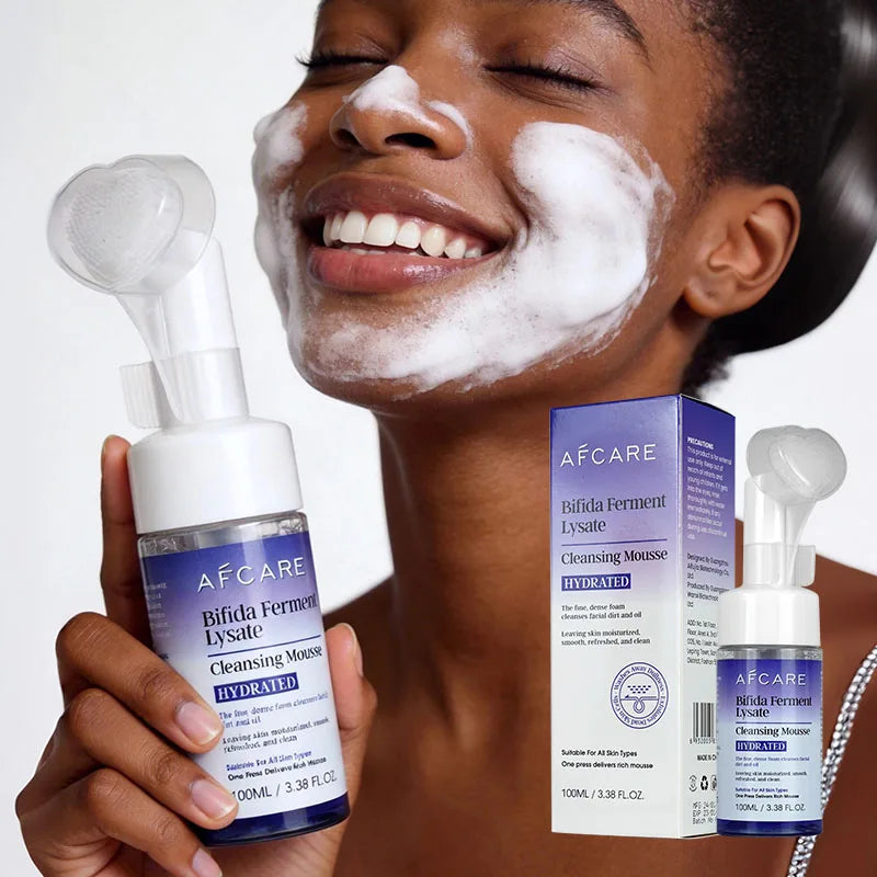 AFCARE Deep Clean Daily Cleanser Mousse Bifida Ferment Lysate Gentle Mouss For Sensitive Skin Refreshingly Soft Lightweight Foam Halalzen