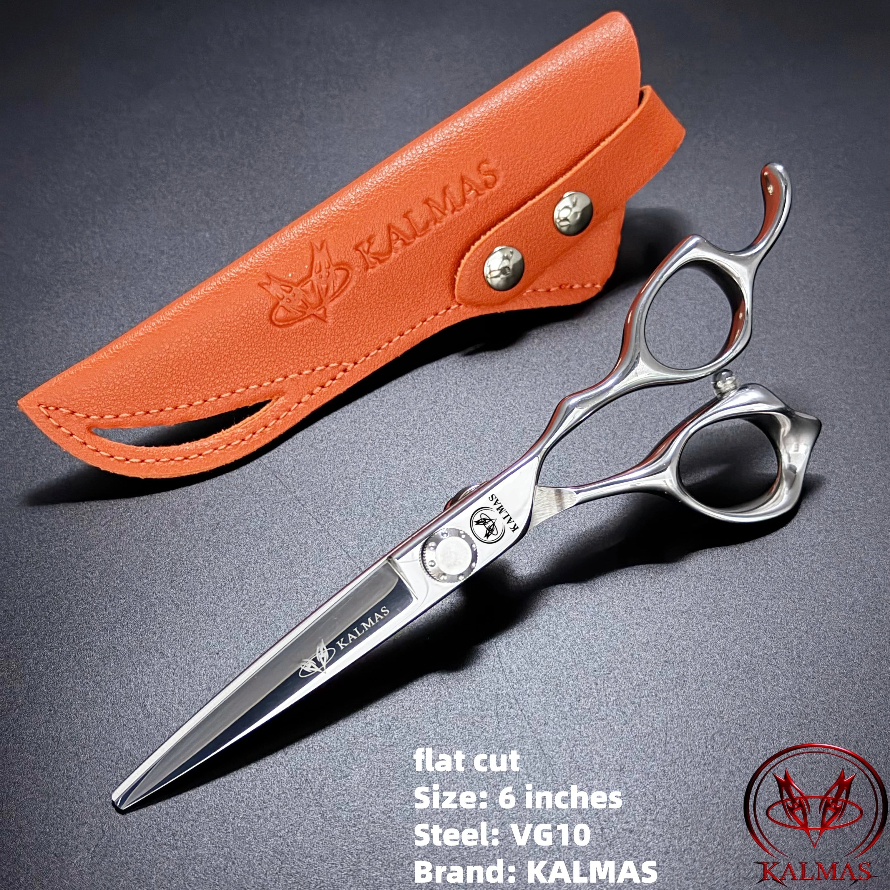 KALMAS Professional Hairdressing Scissors Set - Thinning Flat Tooth Scissors for Home Hair Cutting Styling Tools Halalzen