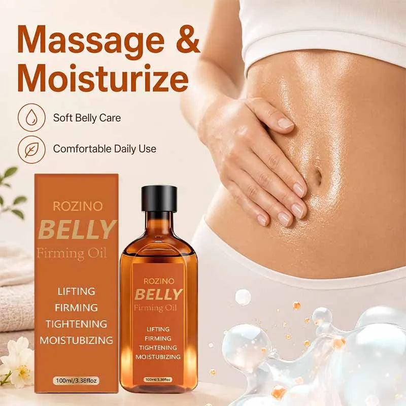 100ml Abdominal Lifting and Firming Care Oil, Quickly Absorbed in 5 Minutes, Smoothes the Abdomen, Natural Ingredients, Hypoallergenic, Deeply Moisturizes and Hydrates, Solves Problems Such as Sagging, Dryness, and Wrinkles o