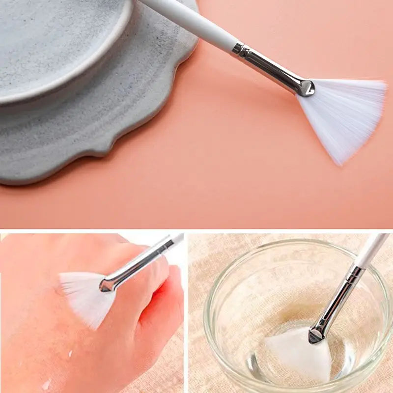 Fireflies DIY Face Mask Brush Set Soft Applicator Brushes Makeup Tools Includes Soft Fan Facial Brushes Acid Applicator Brush Halalzen