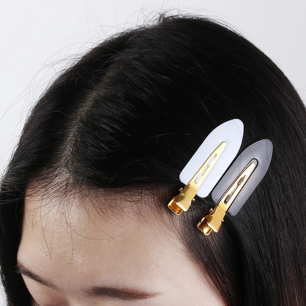 4 Pcs Seamless No Crease Barrettes Makeup Clip No Bend Hair Clip Professional Salon Styling Fixed hairpin Woman Man Hairdressing