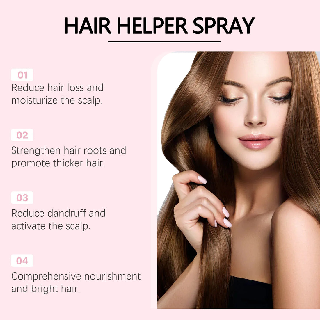 HOEGOA Hair Moisturizing Spray Reduce Loss Improving Quality Relieve Scalp Oiliness Removing Dandruff Smoothing Hair Cares Spray