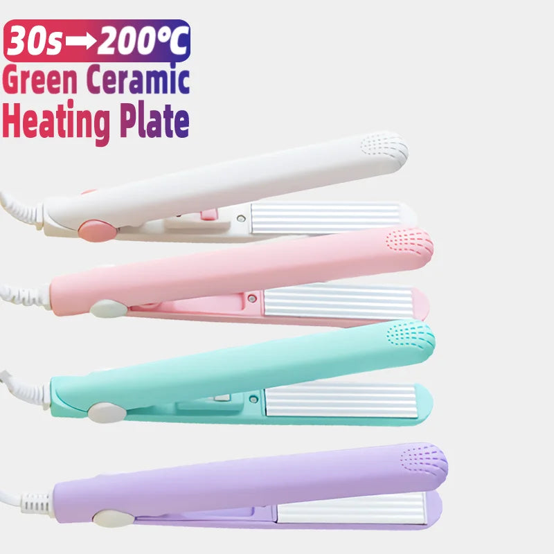 New in 3-in-1 Hair Curler Corrugated  Professional Mini Styling Appliance Styler Halalzen