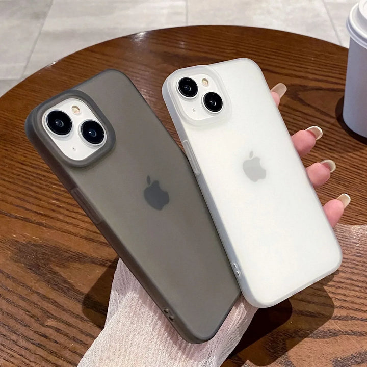 Yumuşak Silikon Mat Şeffaf Telefon Kılıfı iPhone 17 16 15 14 13 12 11 Pro Max X XS XR 7 8 Plus İnce Darbeye Dayanıklı Kapak