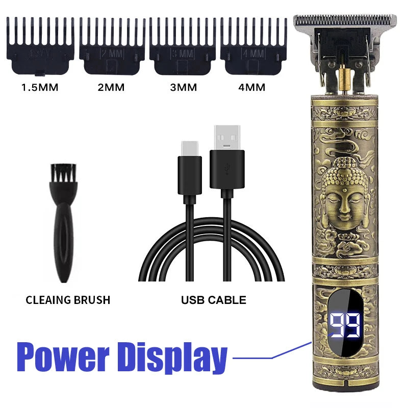 Cordless Mens Hair Trimmer Hair Clippers For Men Professional Beard Trimmer Kits Electric Shavers Hair Cutting Machine Barber Halalzen