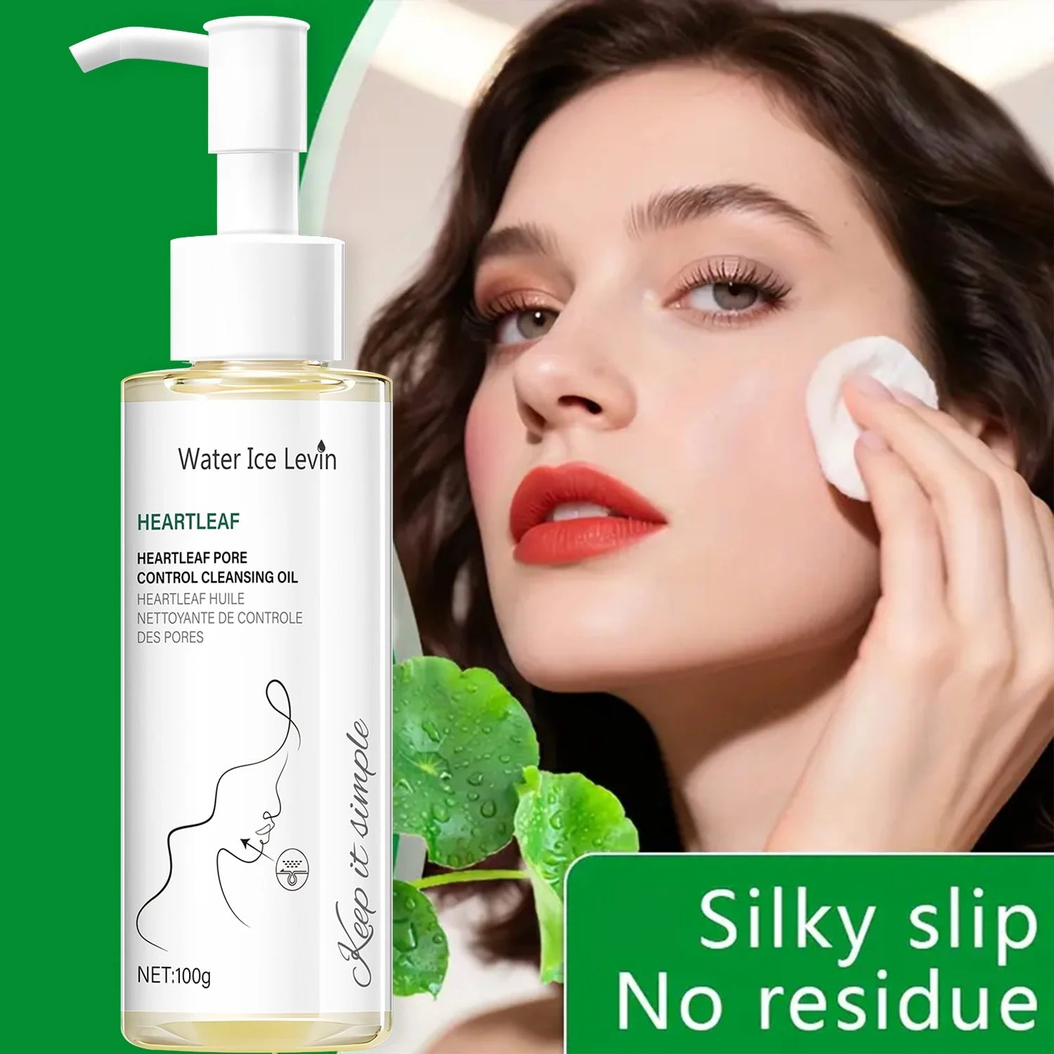 Heartleaf Pore Control Cleansing Oil with Niacinamide - Moisturizing & Protecting Daily Facial Cleanser for Elastic Skin Halalzen