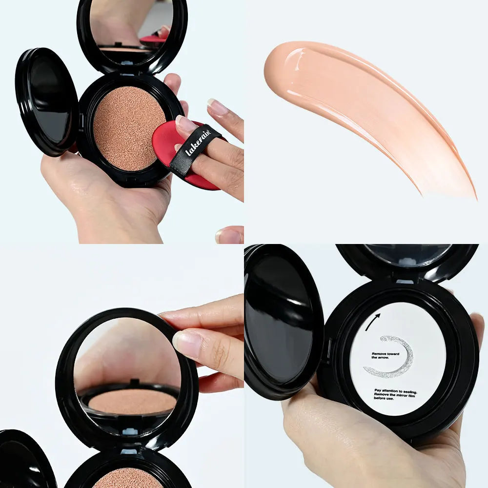 Base Korean Makeuo Cushion Foundation Long Lasting High Coverage Foundations CC Cream Sunscreen BB Cushion Make Up Beauty Halalzen