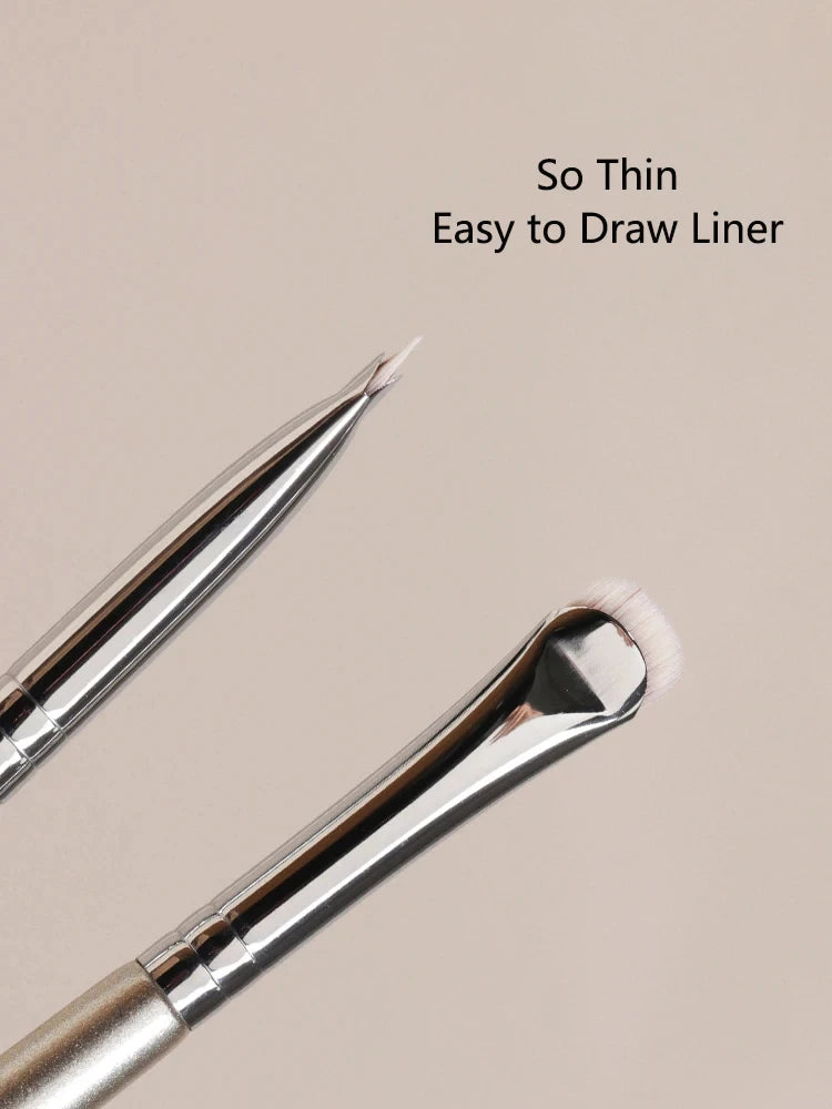 1pc Curved Eye Liner Make Up Brushes Precision Eyeliner Makeup Brush Eyelid Aegyo Sal Sharp Thin Small Eye Cosmetic Tools