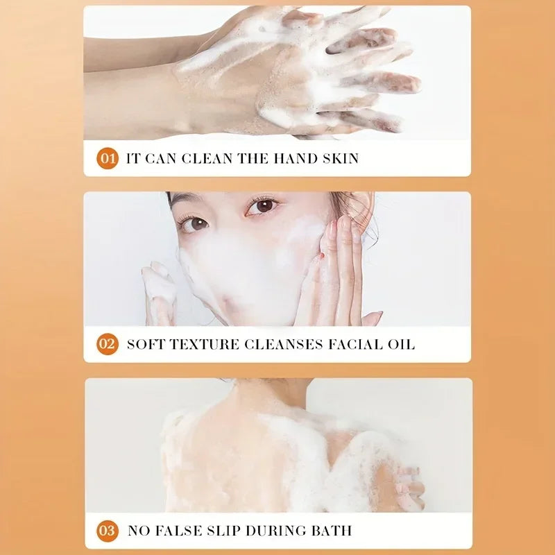 3 Pcs Handmade Turmeric Soap Set for Body Cleaning Lightening Dark Underarm Leg Skin Brightening Face Soap for Tender Skin Care Halalzen