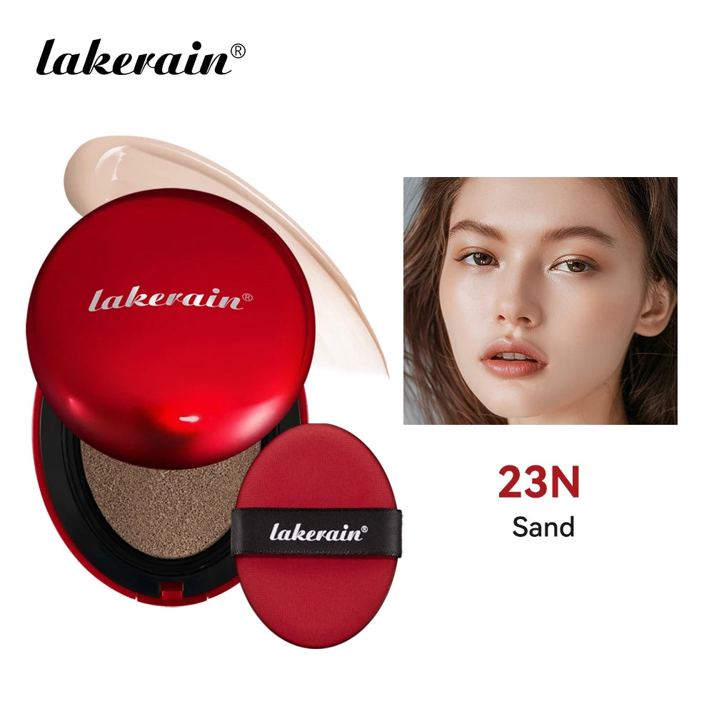 Lakerain Sunscreen Cushion Foundation  Waterproof Long-lasting Brighten Foundation Cream Women Base Makeup Face Korean Cosmetics Halalzen