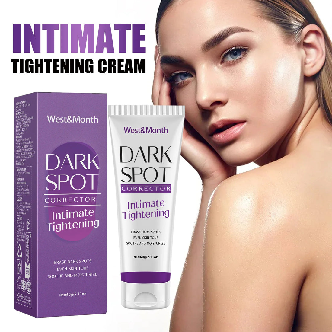 Body Brightening Lotion Dark Spot Remover For Underarms Knees Elbows Melanin Bleaching Lightening Skin Moisturizing Cream 60g