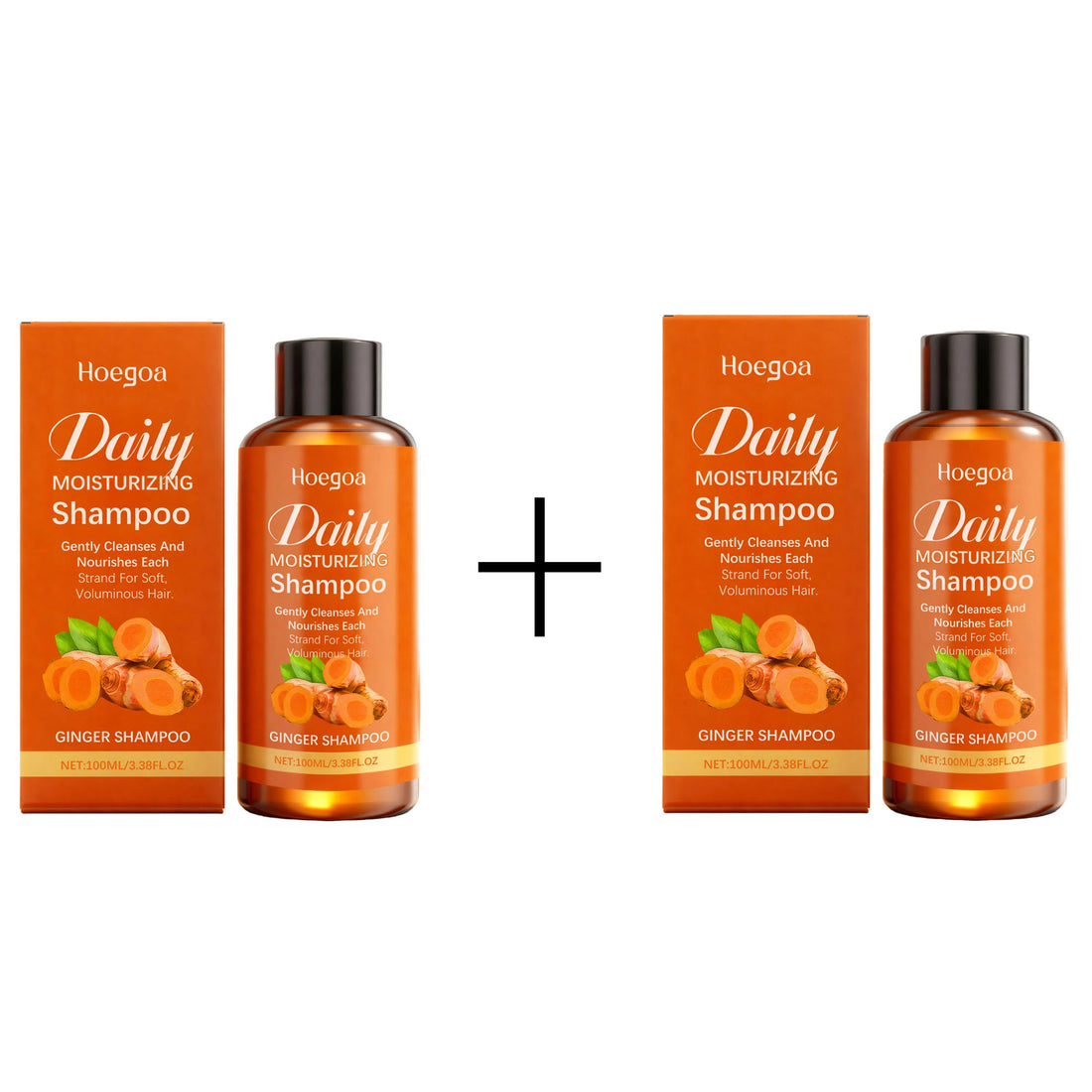 Ginger Care Shampoo - Cleanses scalp and hair, with herbal ingredients for smooth, voluminous, and moisturizing hair Halalzen