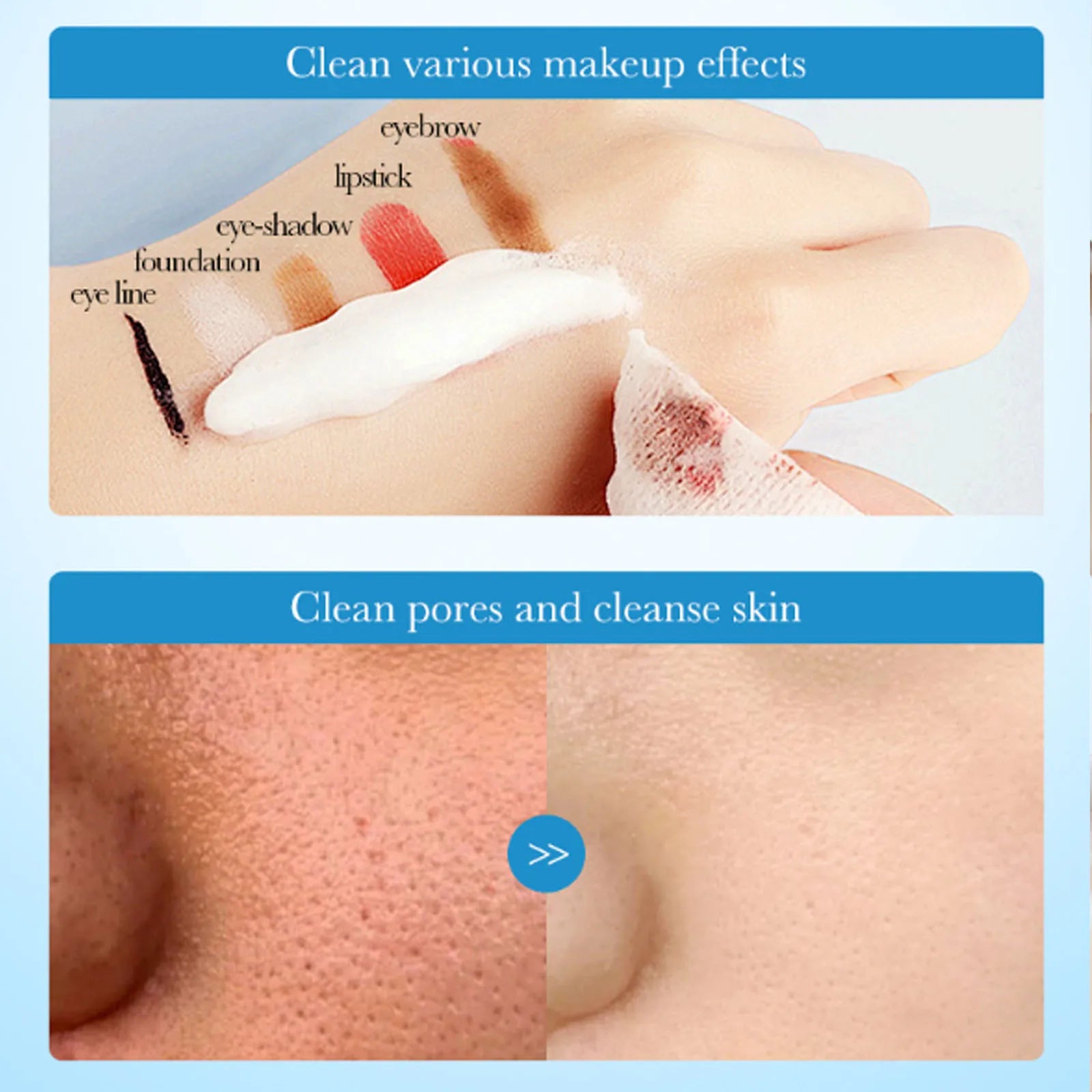1/2PCS Amino Acid Facial Cleanser Face Wash Foam Face Massasge Facial Hydrating Moisturizing Skin Products Mossee Cleansing Care