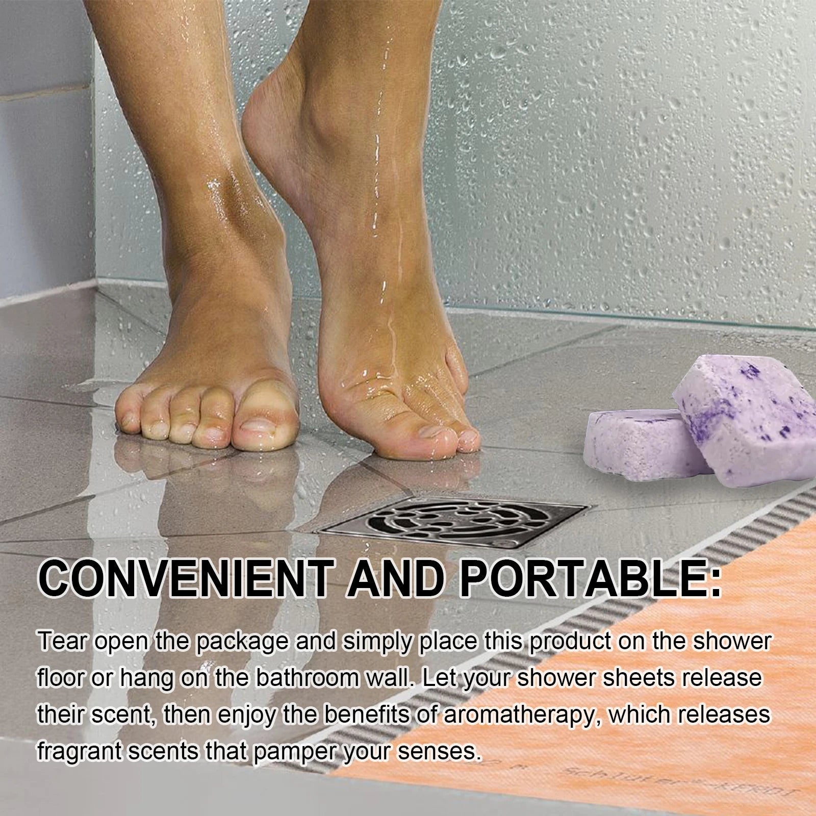Shower Steamers Set Shower Steamers Aromatherapy Spa Kit Household Self Care Relaxation Lavender Shower Bath Bombs Moisturizing Halalzen
