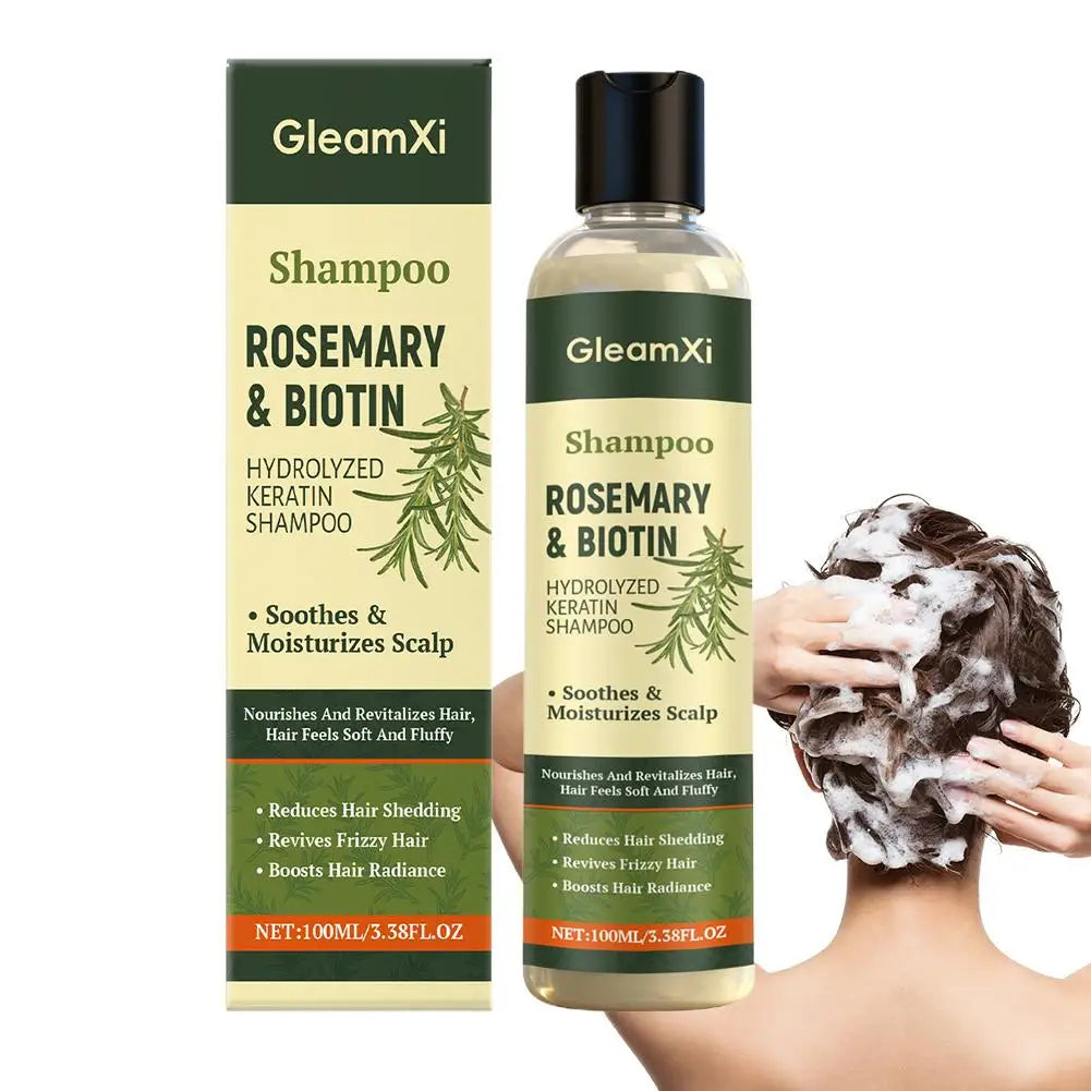 1/2PCS Rosemary Hair Regrowth Shampoo Thickening & Strengthening Shampoo with Hydrolyzed Keratin for Thinning Hair & Hair Loss