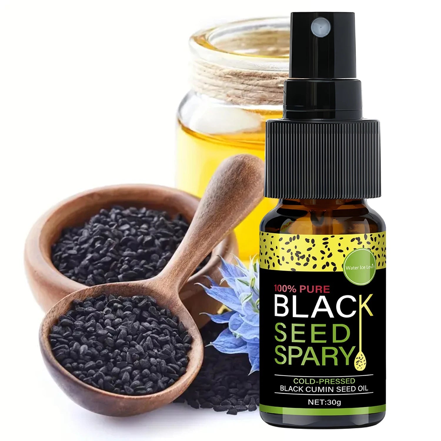 100% Pure Black Seed Oil Spray - Cold-Pressed Hair Treatment, Deep Nourishment, Frizz Control, Winter Shine Care Halalzen
