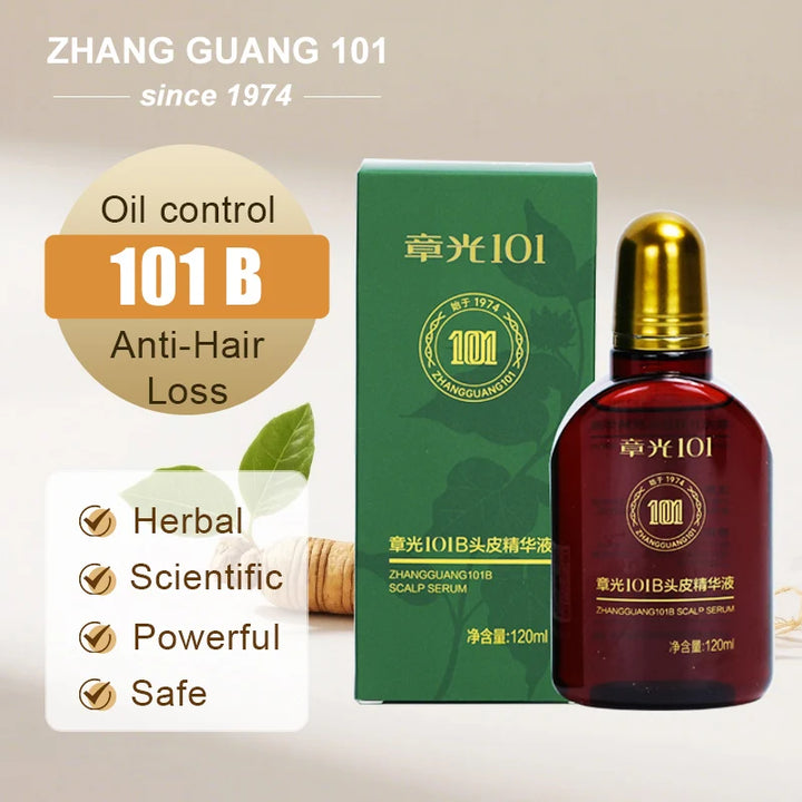 Zhangguang 101B Scalp Serum Powerful Anti Hair Loss Hair Growth 101M 120ML Treatment Chinese Medicine Therapy 100% Origina