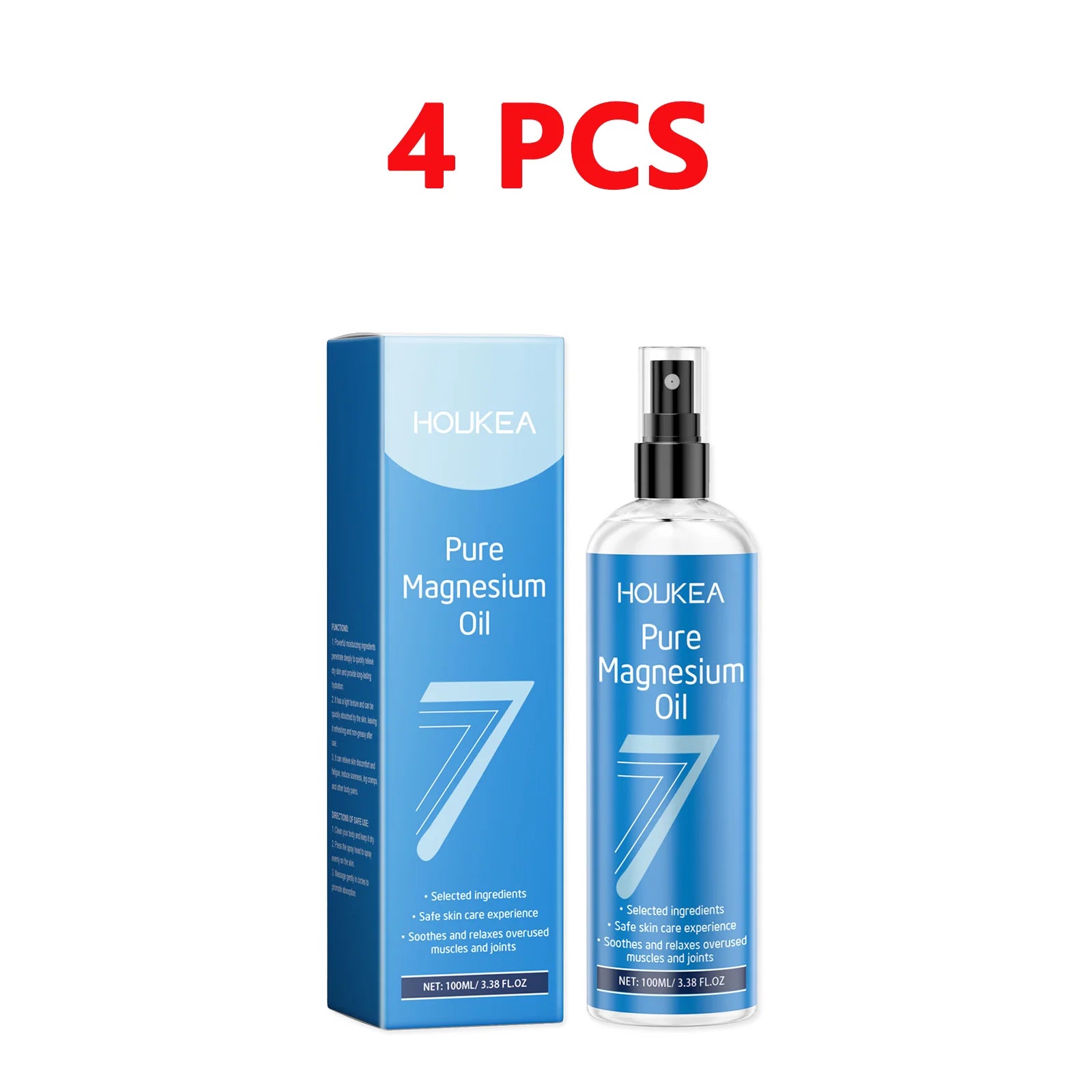 Pure Magnesium Oil Spray Grade Magnesium Chloride Liquid for Foot & Body Care Spray for Improve Roughness Skin& Quick Absorption