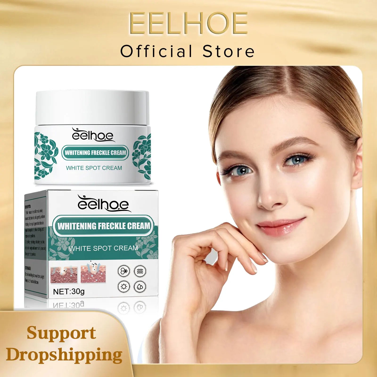 Whitening Freckle Cream Remove Acne Age Spot Melanin Sunburn Repair Anti Pigmentation Even Skin Tone Brighten Melasma Remover