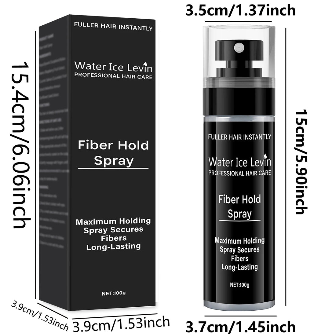 Fiber Spray, 100ml - Easy to Use, Long-Lasting Plump and Texture, Suitable for All Hairstyles, with Natural Plump Appearance Halalzen