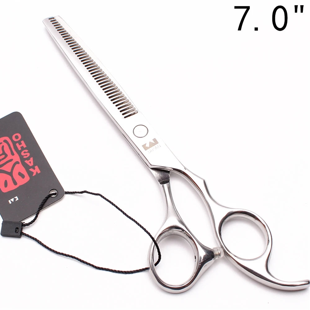 Professional Hair Scissors 5'' 6'' 7'' 8'' Japan Stainless Hairdressing Scissors Barber Thinning Shears Hair Cutting Scissors Halalzen