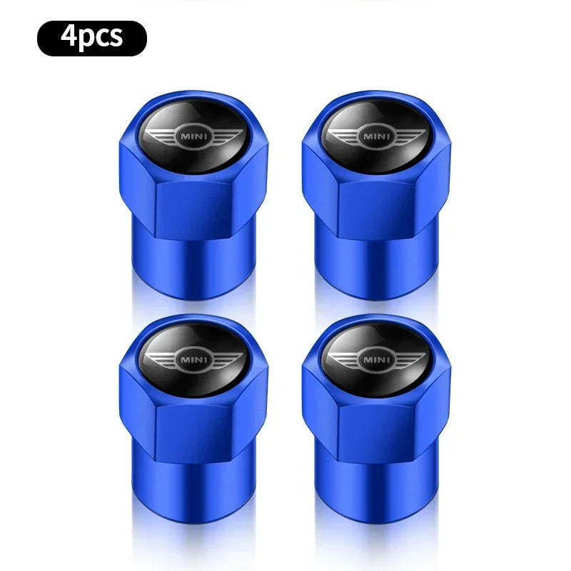 4Pcs Metal Car Wheel Tire Air Valve Caps Stem Covers For BMW Mini Cooper Countryman Clubman R55 R56 R60 F54 JCW F55 Accessories