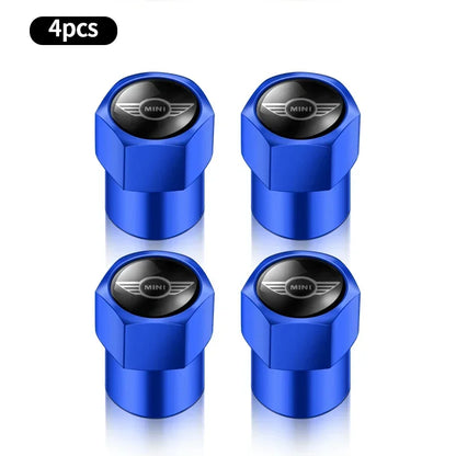 4Pcs Metal Car Wheel Tire Air Valve Caps Stem Covers For BMW Mini Cooper Countryman Clubman R55 R56 R60 F54 JCW F55 Accessories