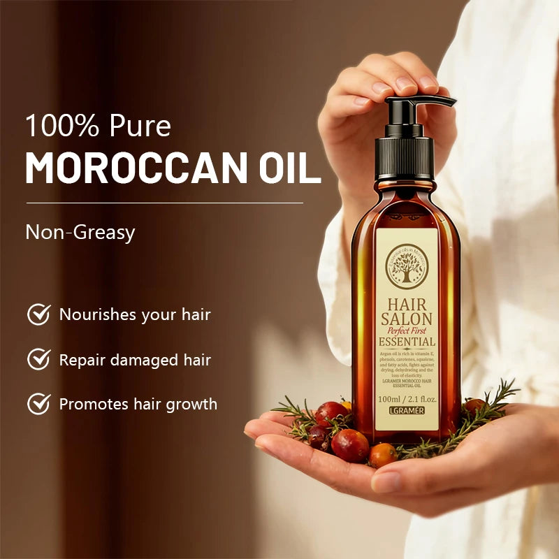 Moroccan Fruit Hair Oil Care Oil Rapidly Promotes Hair Growth Prevent Hair Loss Strengthens Hair Nourishes and Softens Hair Care