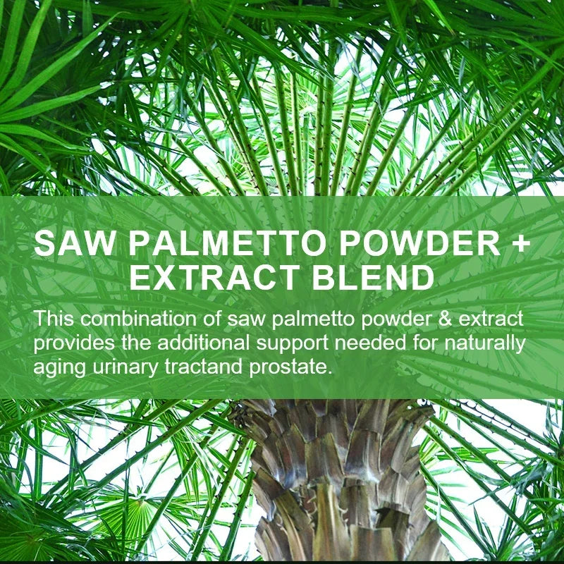Saw Palmetto - Promotes Hair Growth, Prevents Hair Loss, Reduces Baldness, Supports Healthy Urination Frequency
