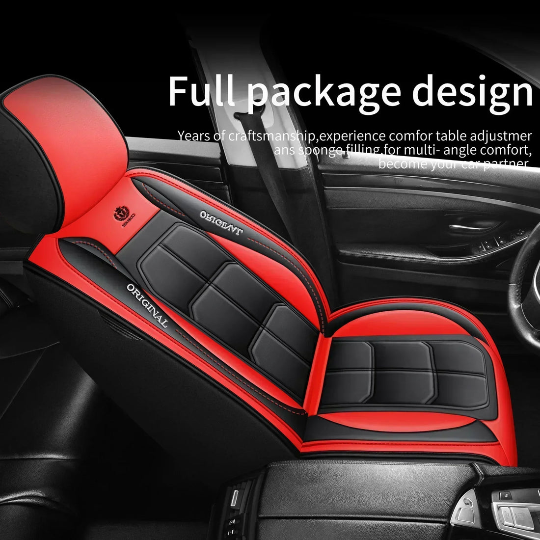 Car seat covers muscle fully covered artificial leather waterproof wear-resistant and soft，For Ford Ranger seat covers