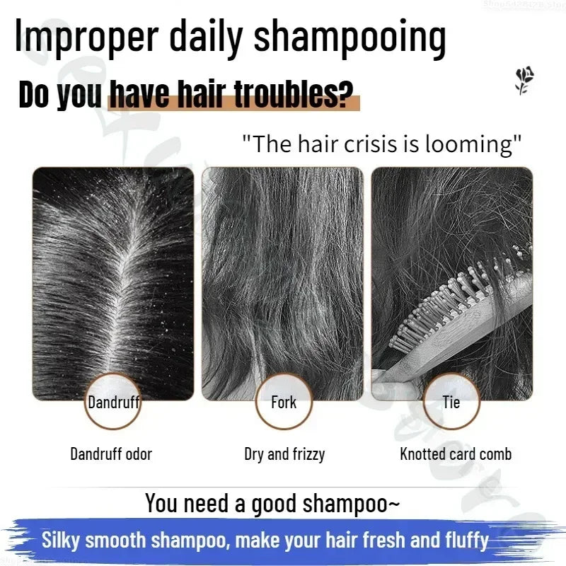 EHD natural organic hair shampoo nourishes, smoothes, fluffs, relieves itching, repairs hair roots and soothes hair follicles Halalzen