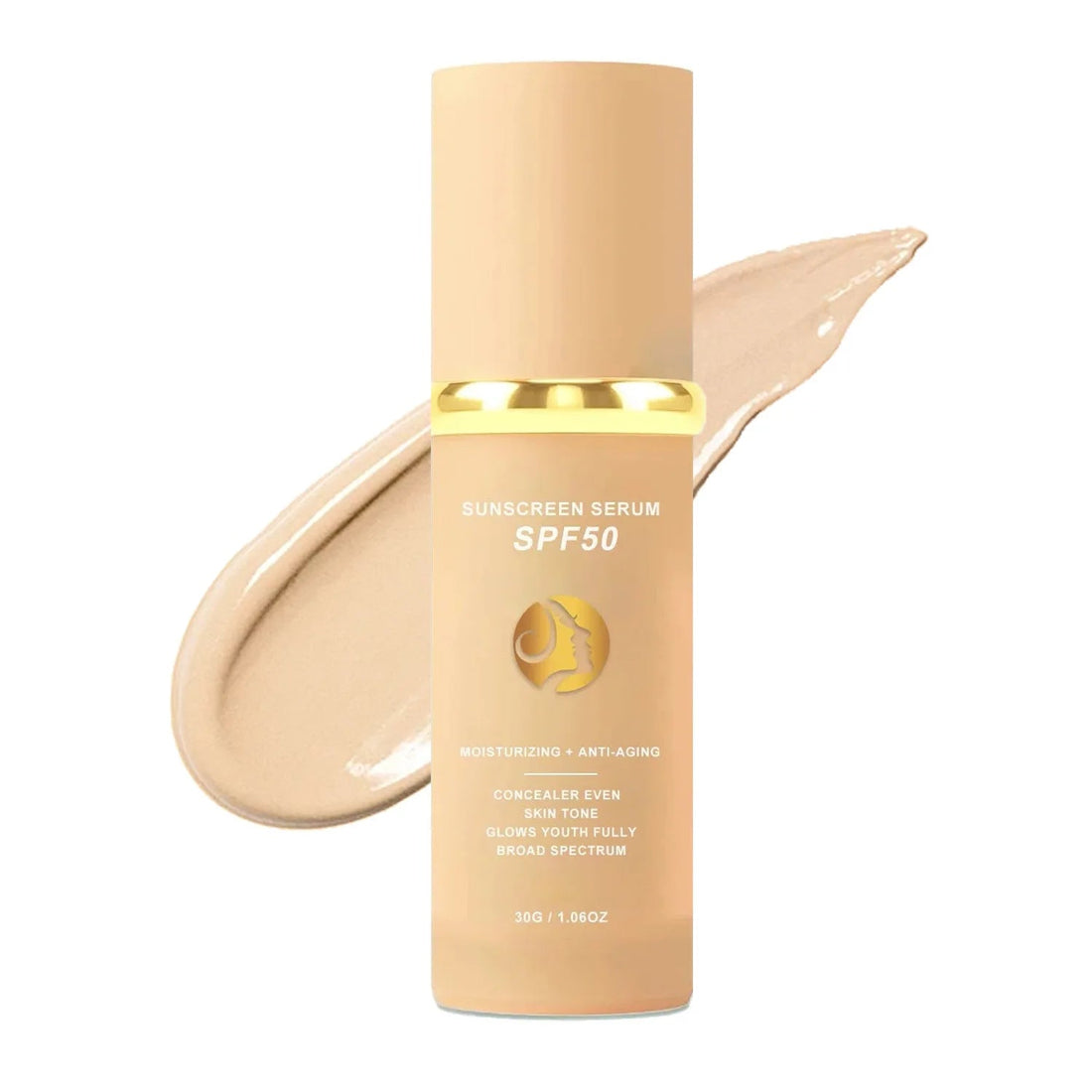 4-in-1 Foundation Liquid Makeup 4 In 1 Foundation Light Spectrum Sunscreen Serum Liquid Hydrating Full Coverage Concealer SPF 50 Halalzen
