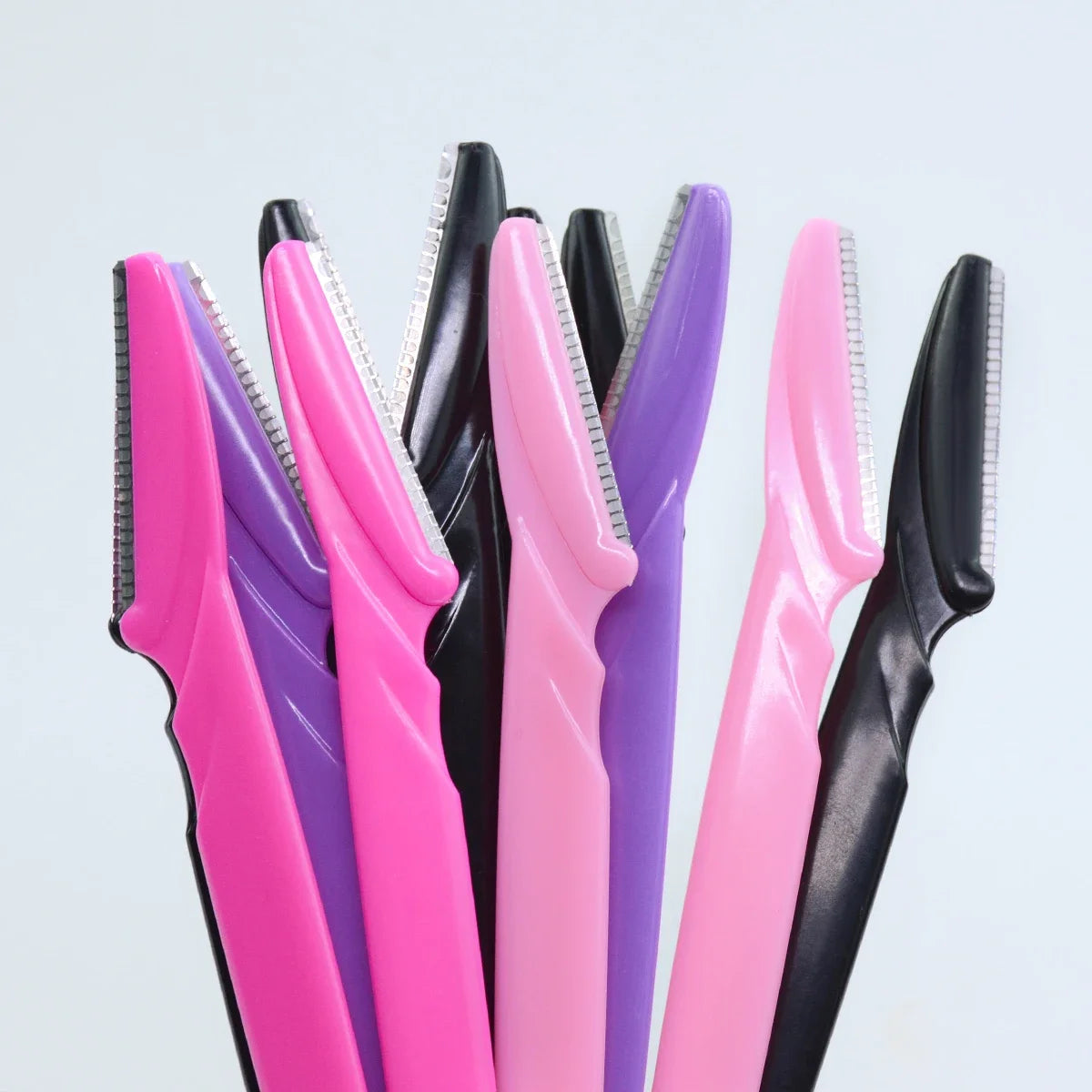30Pcs/Bottle Eyebrow Razors With Container Facial Eye Brow Trimmer In Case Hair Removal Shaver Safe Blades Trimming Tools Halalzen