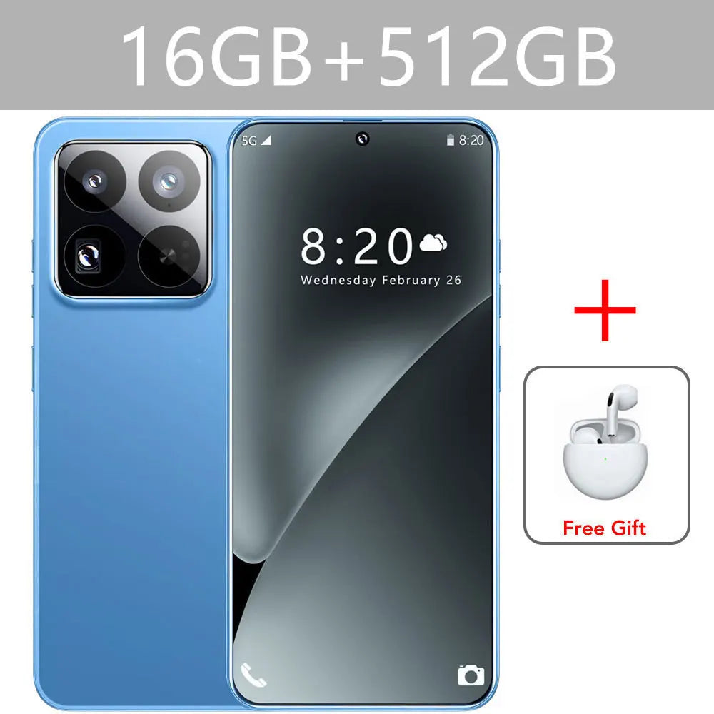 Case For 14T Pro Cheap Cellphones Original 7.0HD Global Version Mobile Cell Phones 4G 5G Dual SIM 5000mAh Android 13 Smartphone