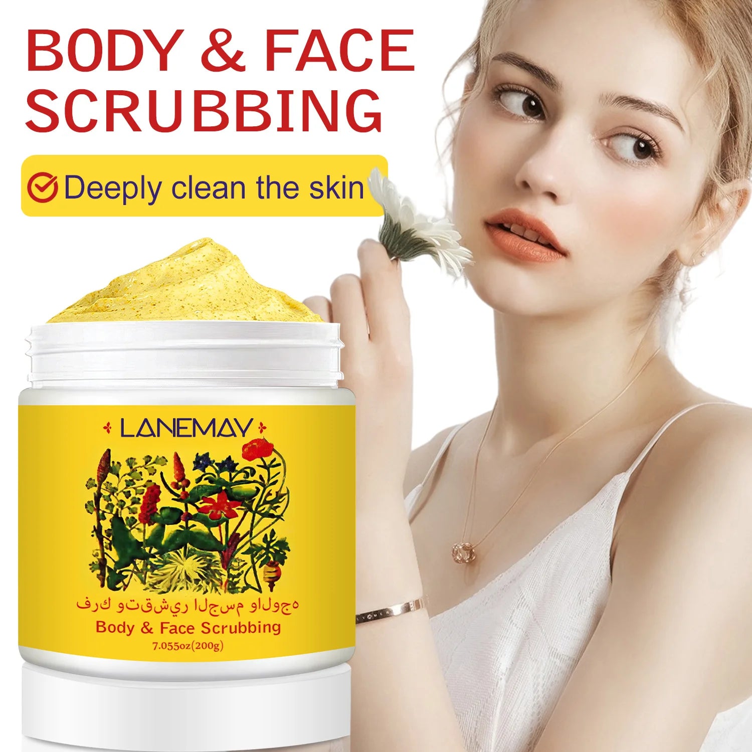 Body & Face Scrub – Gentle Exfoliation with Soothing Botanicals Reveal radiant, healthy.