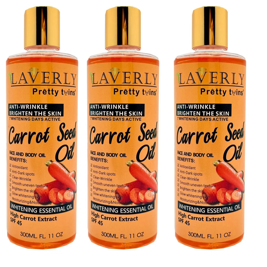 300ML CARROT B-CAROTENE BODY GEL OIL Moisturizing Essential Oil Body Oil Unisex Full Body Care Oil for Body, Face, Hand,