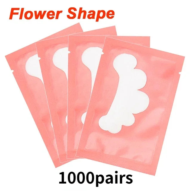 50/500/1000pcs Gel Patches for Eyelashes Building Eyelash Extension Under Eye Pads Lash Stickers Tools Wholesale LAUKISS