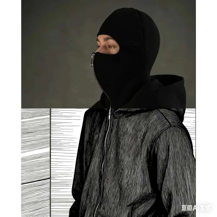Ins Trendy Brand Double Hat Hooded Hoodie Jacket 2025 Spring/Autumn New Style Men's and Women's Same Style Loose Zipper Couple