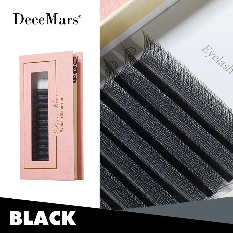 DeceMars 4D - W Shaped Eyelash Extension (12line/Tray) for Makeup Halalzen
