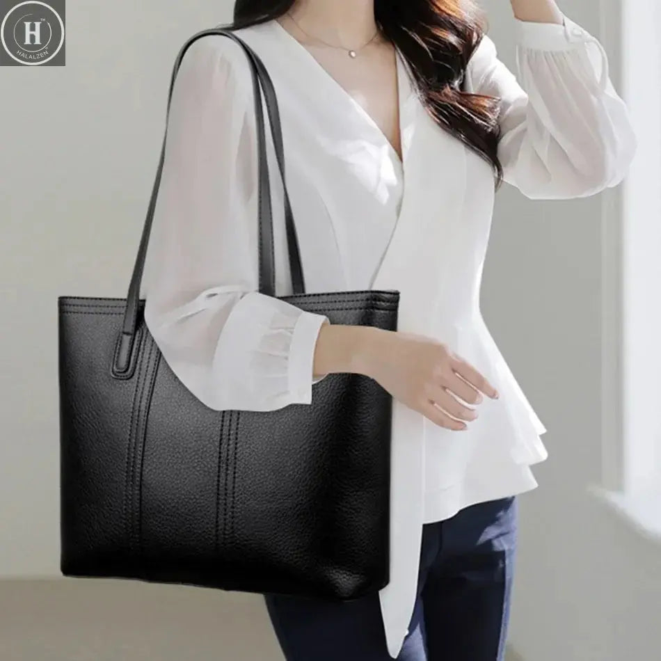 Genuine Brand Women Bags Designer High Quality Soft Leather Large Women 2024 Shoulder Bag Messenger Handbag Shopping Messenger HALALZEN