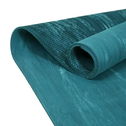 Non-slip treaded, 4mm rubber yoga mat suitable for high-intensity workouts