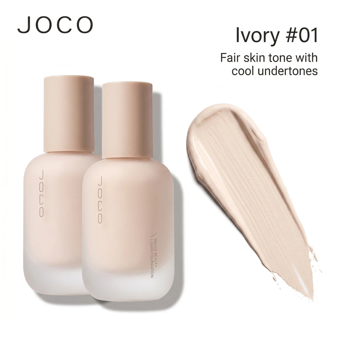 Joco Hydrating Foundation Smooth Long Lasting Waterproof Sweatproof Create Sheer Cream Skin