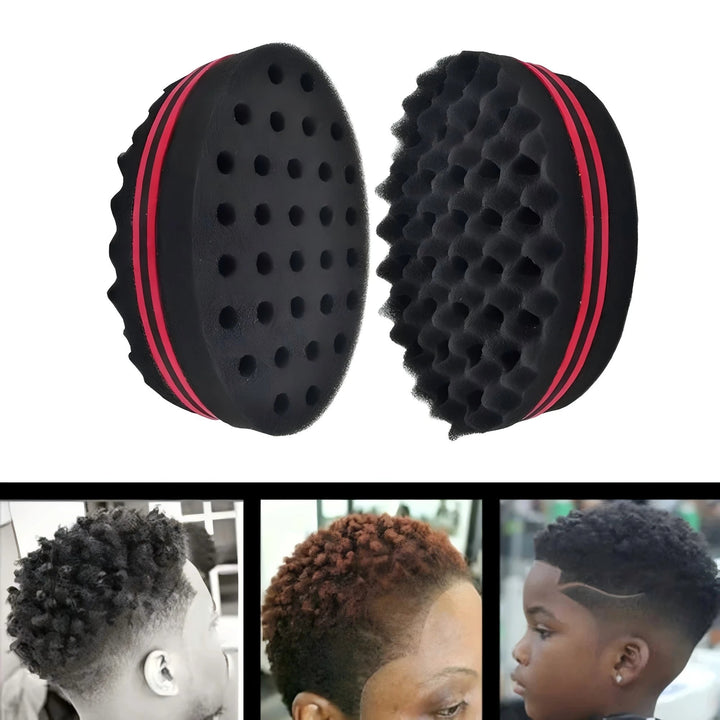 Afro Curly Hair Sponge Brush Twist Hair Comb Glove Set Barbershop Curling Net Comb Salon Hairdressers Wave Hair Style Tools Halalzen