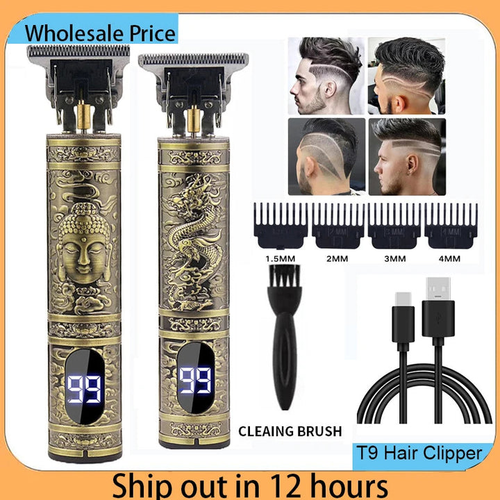 Cordless Mens Hair Trimmer Hair Clippers For Men Professional Beard Trimmer Kits Electric Shavers Hair Cutting Machine Barber Halalzen