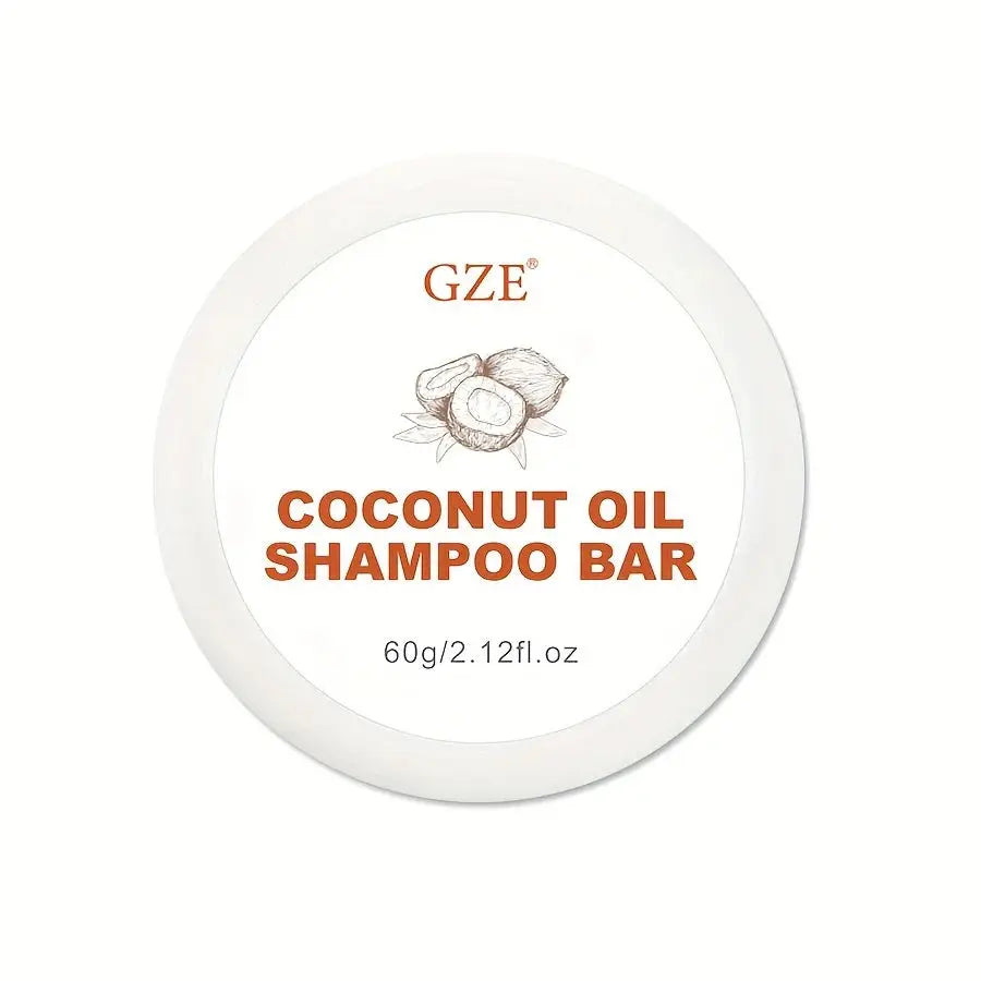 GZE Coconut Oil Shampoo Bar, Moisturizing Bar Shampoo for Dry Hair Halalzen