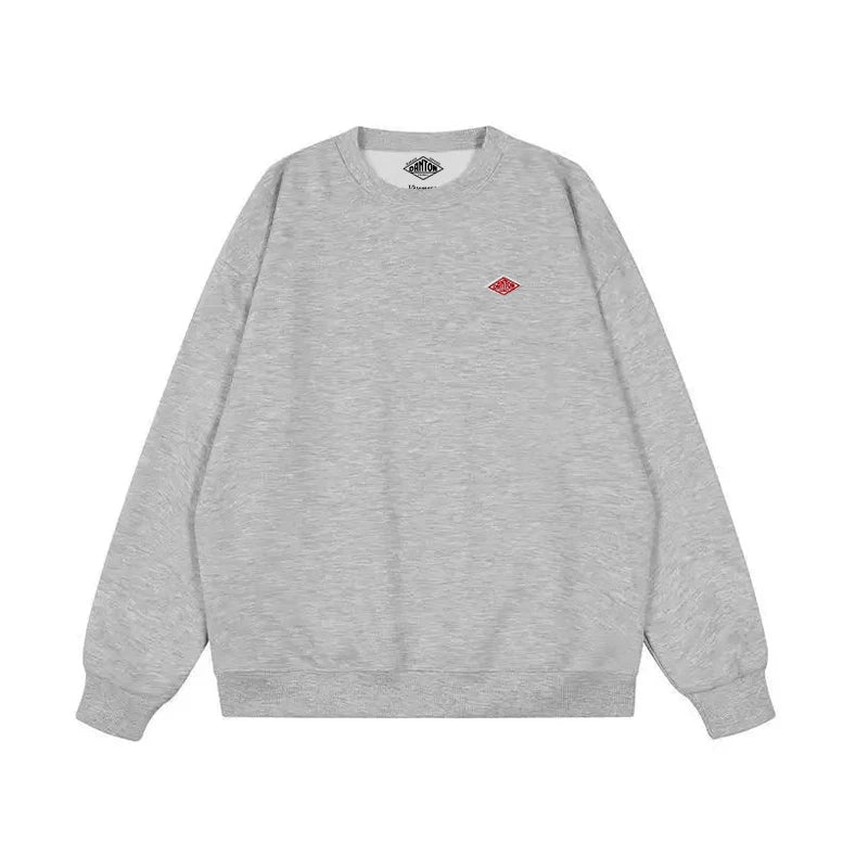 2025 Embroidery Hoodie Exported to Japan Autumn Thin Sweatshirt Men/Women Same O-Neck Long Sleeve Loose Brand Tracksuit Tops