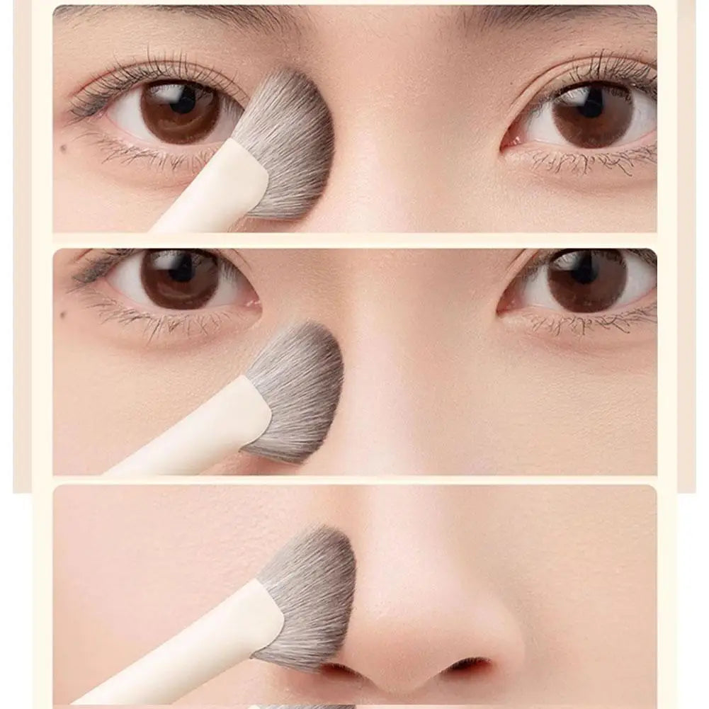 1Pcs Nose Contour Brush Professional Nose Shadow Brush Half Sector Contour Makeup Brush Natural Eyeshadow Smudge Makeup Brushes Halalzen